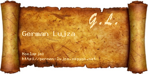 German Lujza névjegykártya
