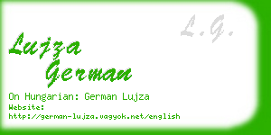 lujza german business card